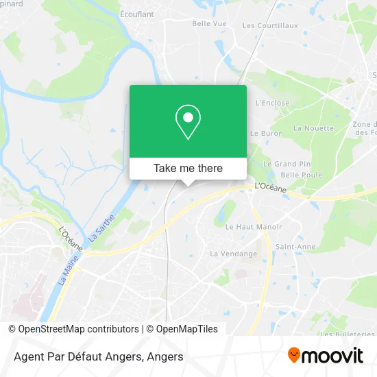 Agent Par Défaut Angers map