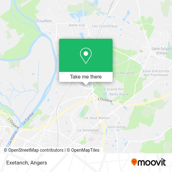 Exetanch map