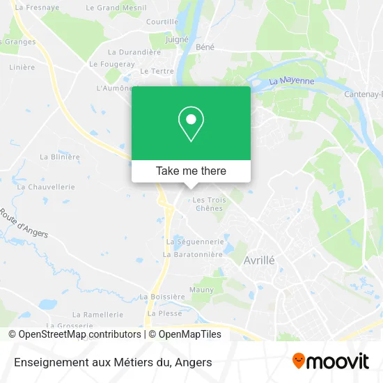 Enseignement aux Métiers du map