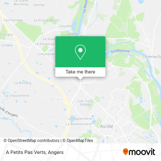 A Petits Pas Verts map
