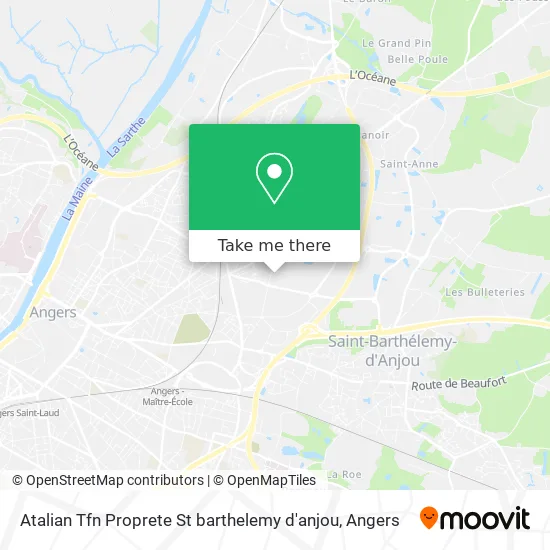 Atalian Tfn Proprete St barthelemy d'anjou map