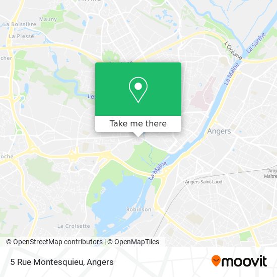 Mapa 5 Rue Montesquieu