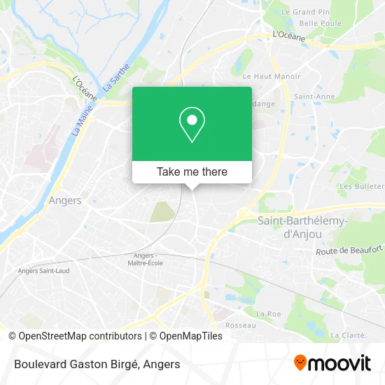 Boulevard Gaston Birgé map