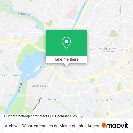 Archives Départementales de Maine-et-Loire map