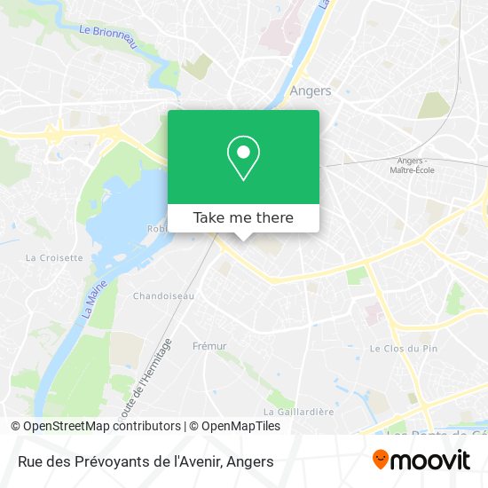 Rue des Prévoyants de l'Avenir map