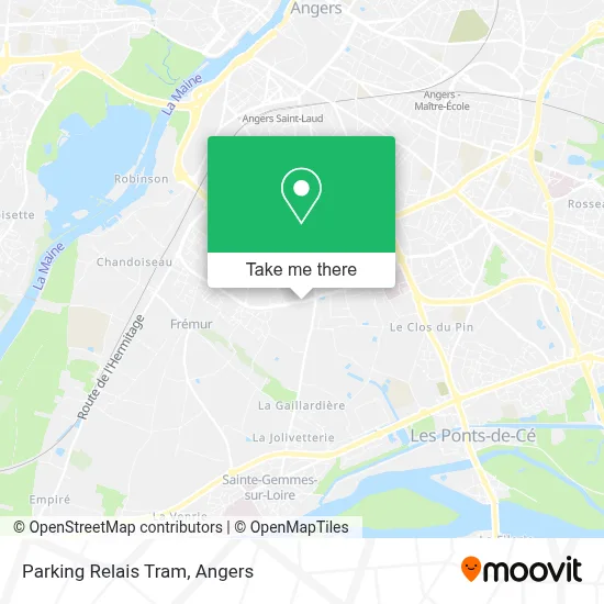 Parking Relais Tram map