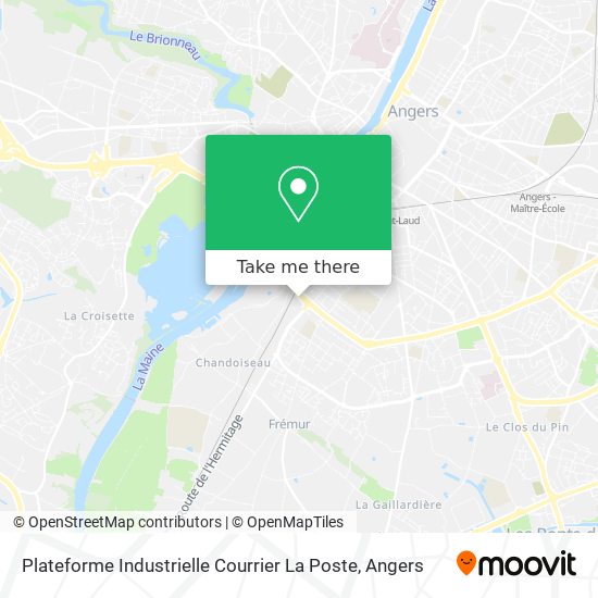 Plateforme Industrielle Courrier La Poste map