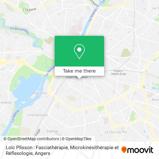 Loïc Plisson : Fasciathérapie, Microkinésithérapie et Réflexologie map