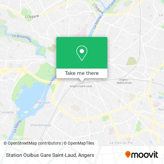 Mapa Station Ouibus Gare Saint-Laud