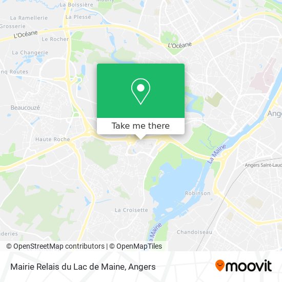 Mairie Relais du Lac de Maine map