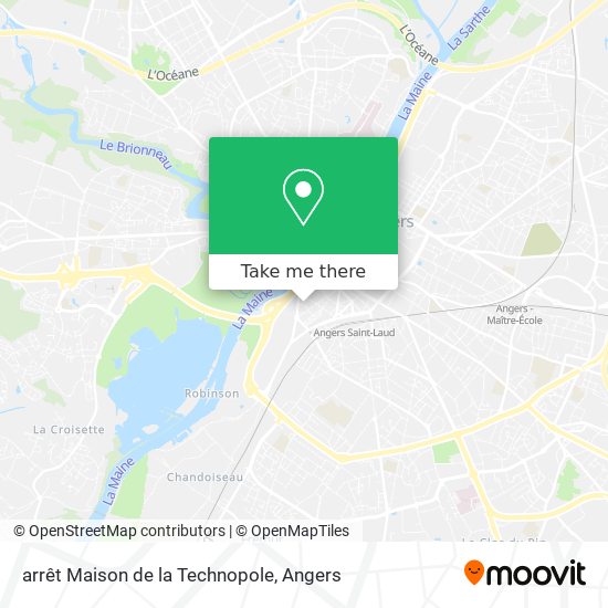 arrêt Maison de la Technopole map