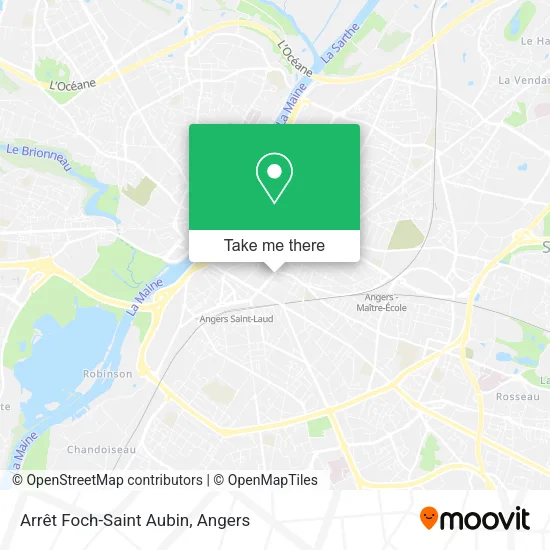 Arrêt Foch-Saint Aubin map