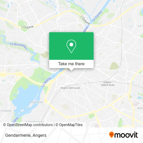 Gendarmerie map