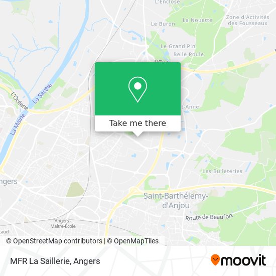 Mapa MFR La Saillerie