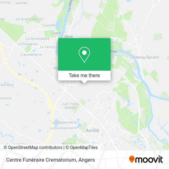 Centre Funéraire Crematorium map