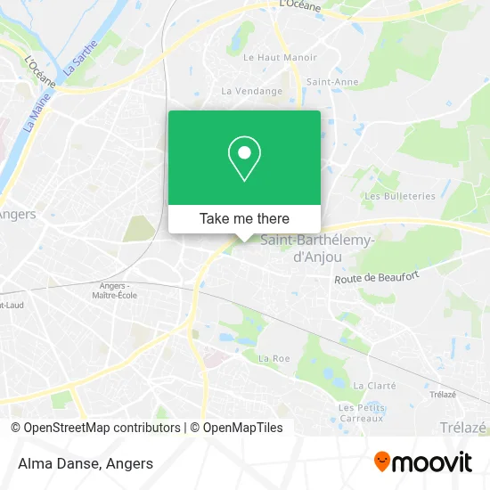 Alma Danse map