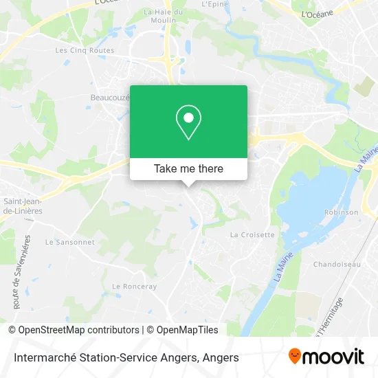 Intermarché Station-Service Angers map
