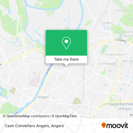 Cash Converters Angers map