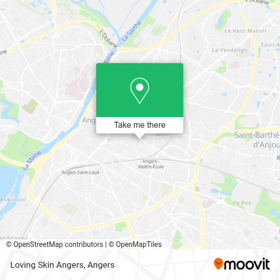 Loving Skin Angers map