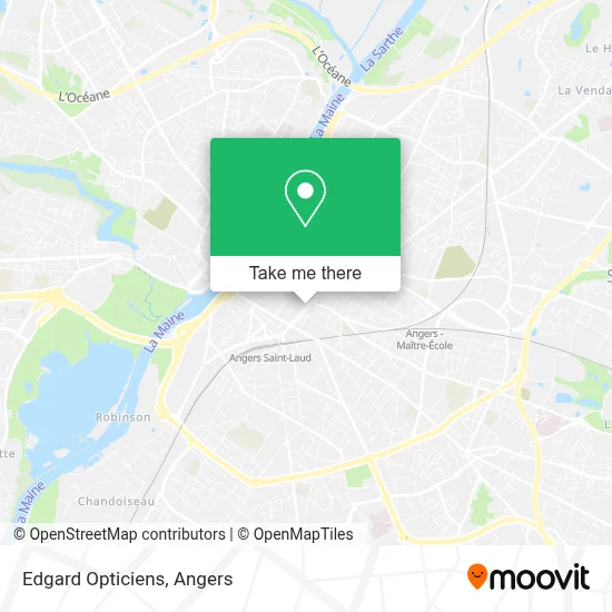 Edgard Opticiens map