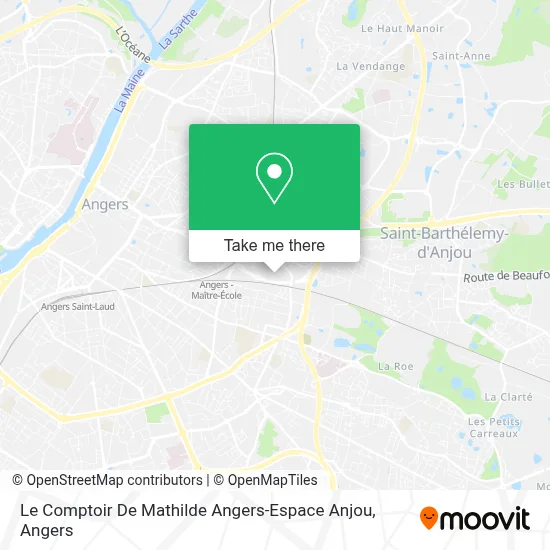 Le Comptoir De Mathilde Angers-Espace Anjou map
