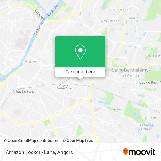 Amazon Locker - Lana map