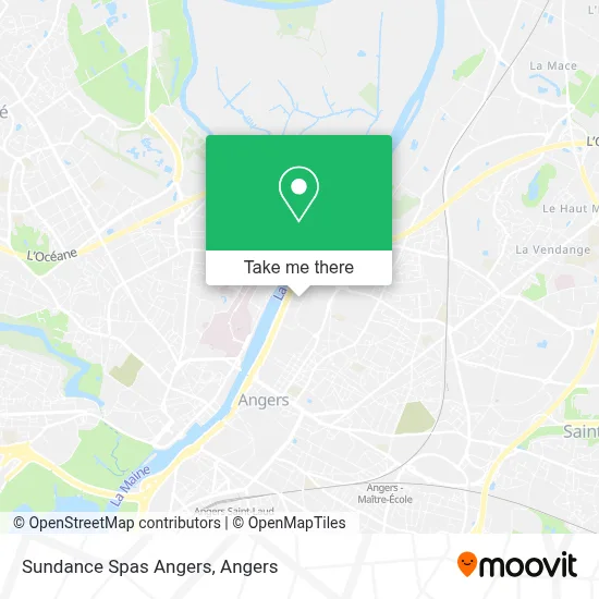 Sundance Spas Angers map