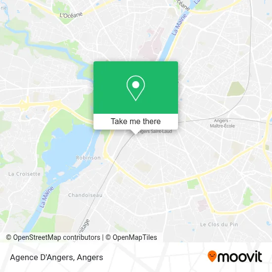 Agence D'Angers map