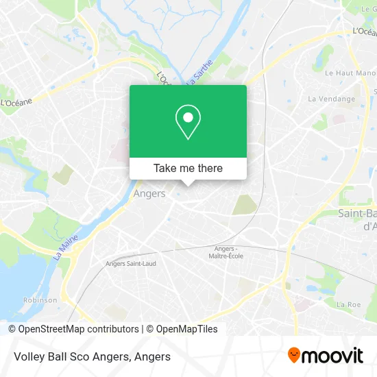Volley Ball Sco Angers map