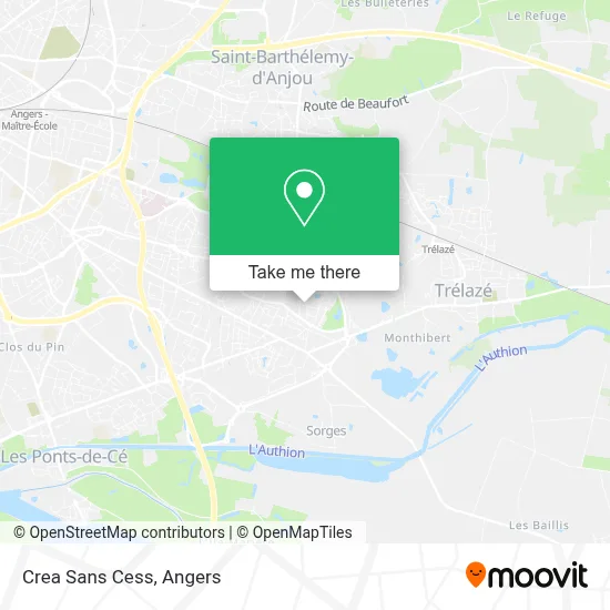 Crea Sans Cess map