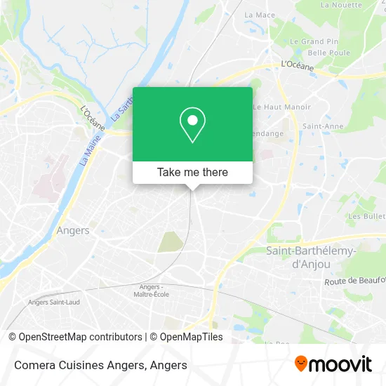 Comera Cuisines Angers map
