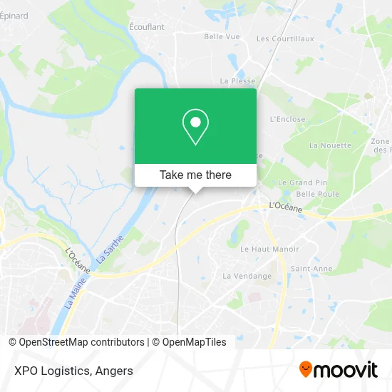 Xpo Logistics map