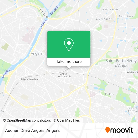 Auchan Drive Angers map