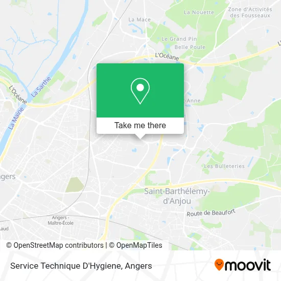 Service Technique D'Hygiene map