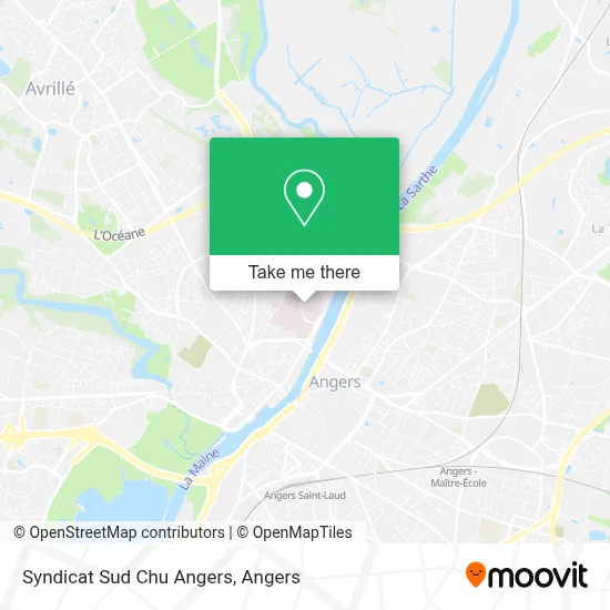 Syndicat Sud Chu Angers map