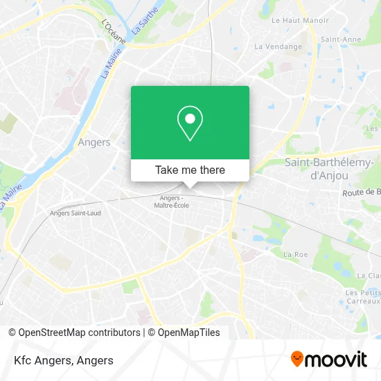 Kfc Angers map
