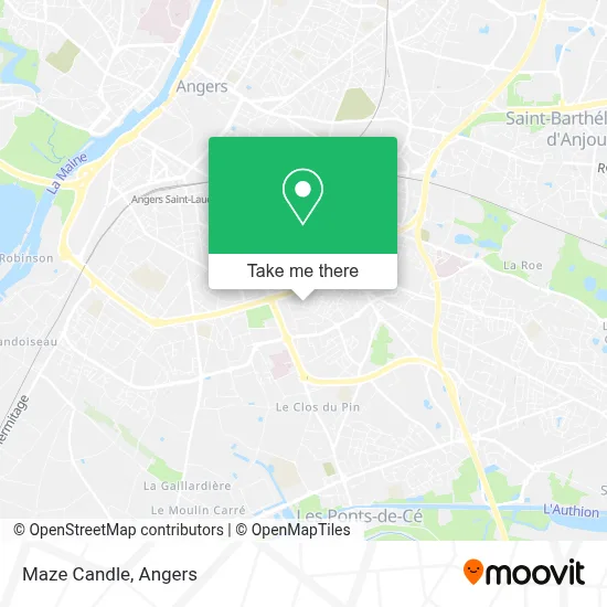 Maze Candle map