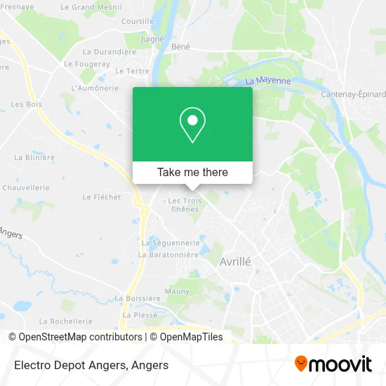Electro Depot Angers map