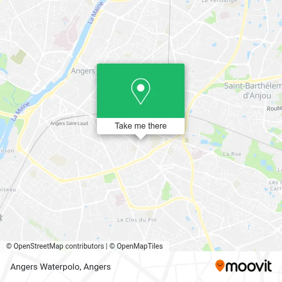 Angers Waterpolo map