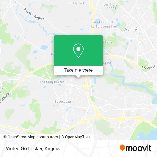 Vinted Go Locker map