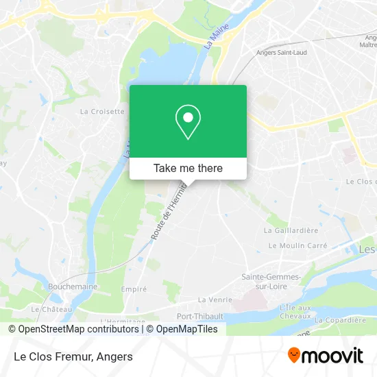 Le Clos Fremur map