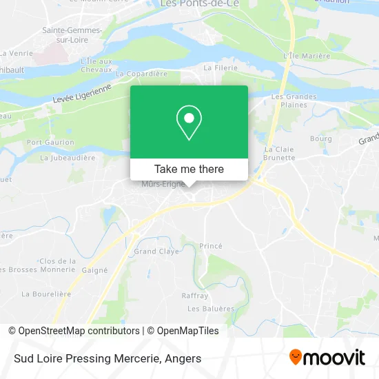 Sud Loire Pressing Mercerie map