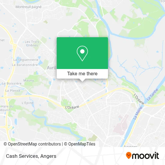 Cash Services map