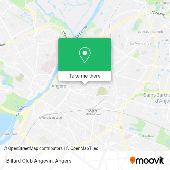 Billard Club Angevin map