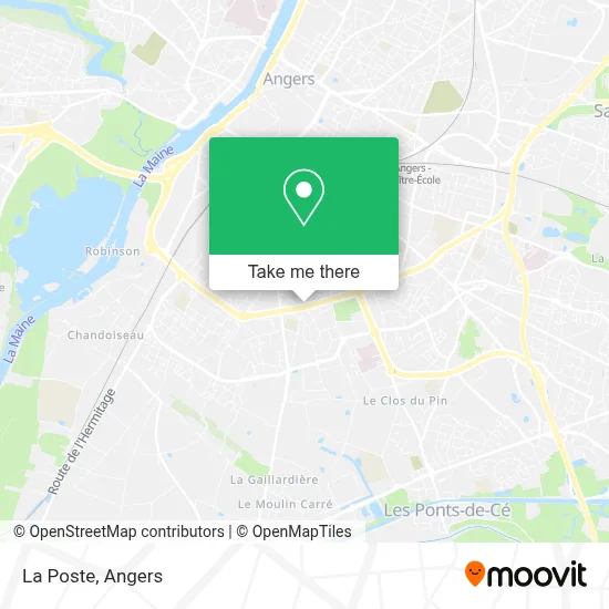 La Poste map