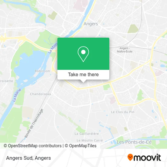 Angers Sud map