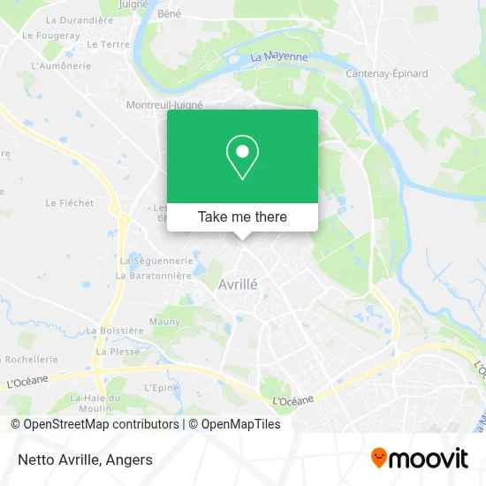 Netto Avrille map