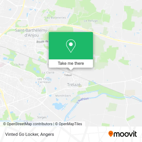Vinted Go Locker map