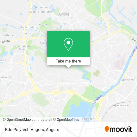 Bde Polytech Angers map