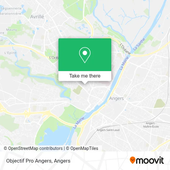 Objectif Pro Angers map